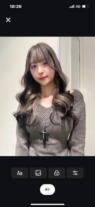 ロング カラー 梅田/ 似合わせ/aikoのヘアスタイル