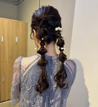 ヘアアレンジ オリーブ🎶アッシュ グレージュちひろ🧸のヘアスタイル