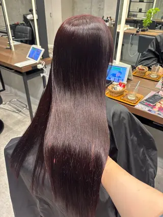 ロング カラー 暖色/ハイトーン/ カラー/HBLのヘアスタイル