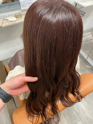 ロング カラー 柳坪 まなのヘアスタイル
