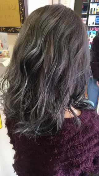 セミロング カラー YAP！HAIR トコツメアヤノのヘアスタイル
