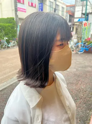 ショート ハイライト特化小澤 奈津美のヘアスタイル
