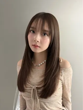 ロング 似合わせレイヤー🌟 巻ける縮毛矯正みつきのヘアスタイル