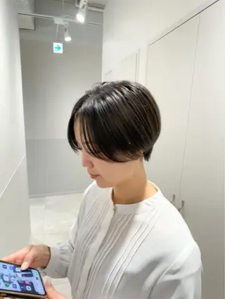 ショート カラー パーマ ヘアアレンジ キッズ 大人スタイル 太田のヘアスタイル