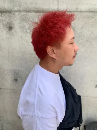 ショート カラー パーマ ヘアアレンジ メンズ キッズ ravens代表 🍀【ヒロム】🍀のヘアスタイル