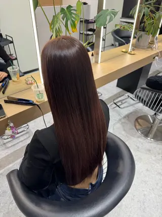 ロング カラー ブリーチなしwカラー /艶カラー/oukaのヘアスタイル