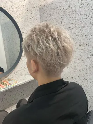 ショート カラー メンズ SHOTO ハイトー ン/ブロンドカラーのヘアスタイル