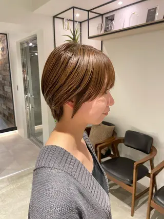 ショート カラー 一箭 恵梧/ロングヘアのヘアスタイル