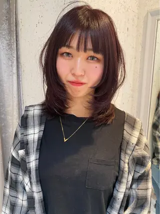 ミディアム カラー mai / linoah˚✧のヘアスタイル