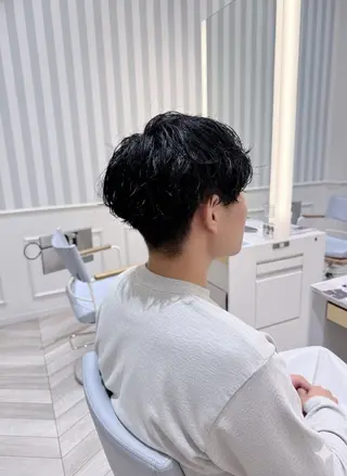 パーマ メンズ 透明感カラー🫧 幕内梨乃亜のヘアスタイル