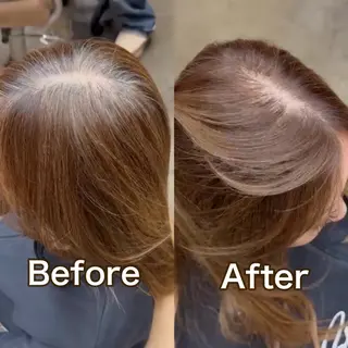 ロング 白髪ぼかし特化/ 髪質改善/ハクのヘアスタイル