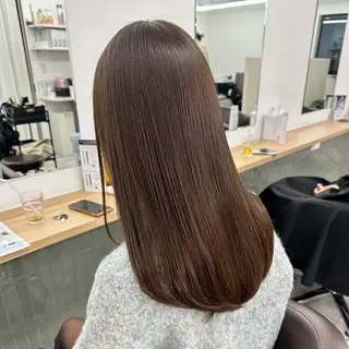 セミロング カラー ブリーチなし/レイヤ ー特化🌈Tommyのヘアスタイル