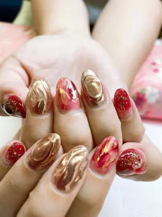 ネイル 🦋ネイルサロン ブラン🌈ゆりのネイルデザイン