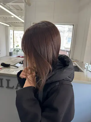 セミロング 箕面☆髪質改善☆安田 聡志のヘアスタイル