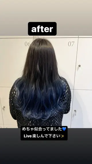 ロング カラー 小川 舜人のヘアスタイル