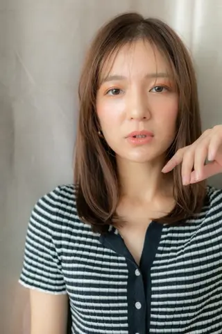 ミディアム カラー パーマ クセ毛解決💠艶髪 縮毛矯正💠棚村竜太のヘアスタイル