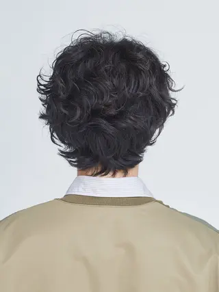 ショート ケアパーマ/ケアブリ ーチdaisukeのヘアスタイル