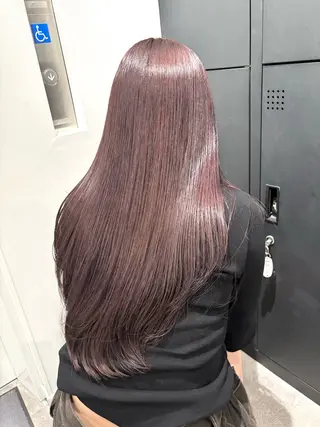 ロング カラー ブリーチなし ダブルカラー/ゆなのヘアスタイル