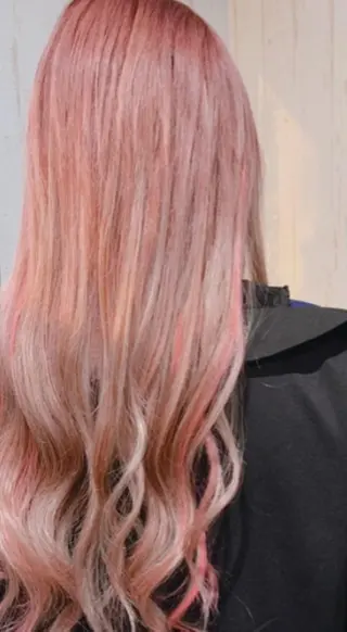 カラー パーマ ヘアアレンジ チビ編み込みエクステ シールEXどぅ〜すのヘアスタイル