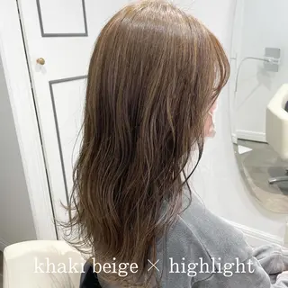 セミロング カラー . AYUKAのヘアスタイル