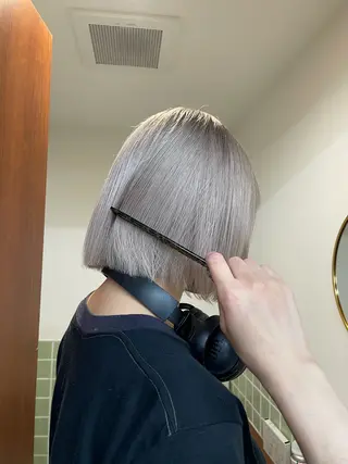 ショート カラー 似合わせカット/ ハイトーン/aoiのヘアスタイル