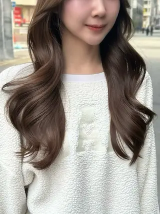 ロング カラー As hair所属・柔らか垢抜けｶﾗｰと ｶｯﾄ🫧ASUKAのヘアスタイル
