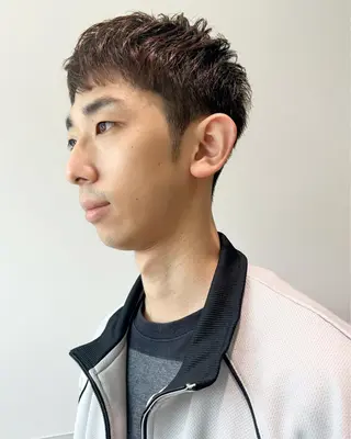 ショート メンズ 骨格補正カット✂︎ 🌟菅野陽介🌟のヘアスタイル