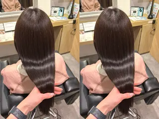 ロング まつパ/暗髪カラー/ 縮毛矯正/若菜ほのかのマツエク・マツパデザイン