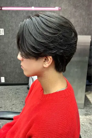 ショート カラー メンズ メンズスタイリスト 前田雄輝のヘアスタイル