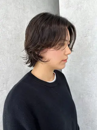 ショート パーマ 韓国レイヤーカット/ 艶カラー/ noaのヘアスタイル