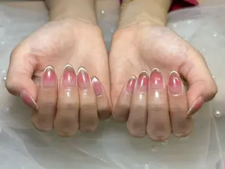 ネイル Chiara 長さだしのネイルデザイン