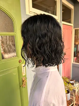 ショート パーマ メンズ 清水千優/パーマ/ メンズパーマのヘアスタイル