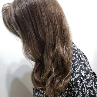 ロング カラー 饒平名 知也のヘアスタイル