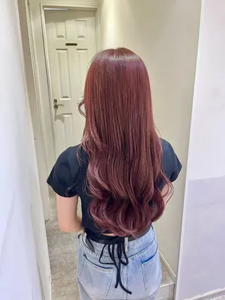 カラー エクステ🎀 暖色カラー🎀amiのヘアスタイル