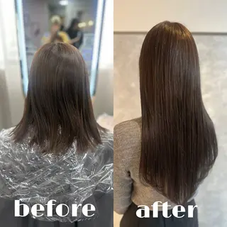 ロング 心斎橋/プルエクステ ハイトーン/カットのヘアスタイル