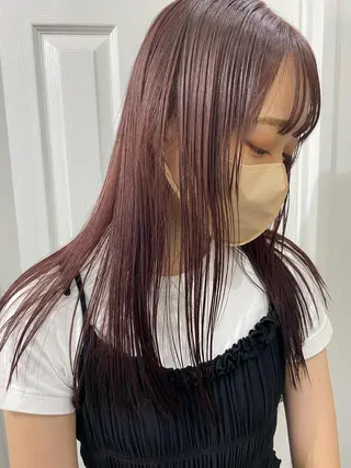 セミロング カラー ヘアアレンジ kai .のヘアスタイル