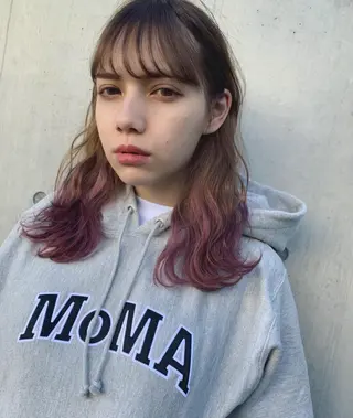 セミロング 透明感カラー🌿ボブ ✨飛田　ケイのヘアスタイル