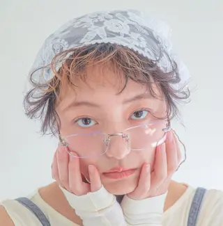 ショート カラー パーマ ヘアアレンジ 森山 陽菜のヘアスタイル