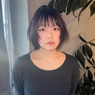 ショート カラー ベージュカラー/長岡 レイヤーカット/コウのヘアスタイル