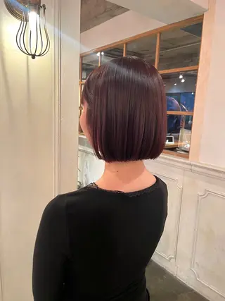 ショート カラー 銀座🤍ボブ/ ミディアム/佐野夢美のヘアスタイル