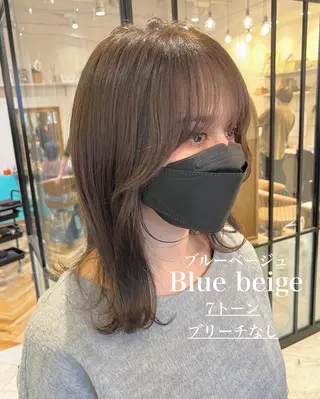 セミロング カラー 🇰🇷韓国レイヤー 錦糸町【北山謙三】のヘアスタイル