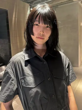 ミディアム KA SU MIのヘアスタイル