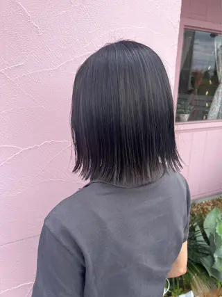 ミディアム カラー れいな🌼 ボブ･艶カラー🌼のヘアスタイル