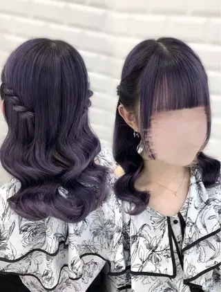 ヘアアレンジ ゆうひ🎀 チョコレートカラーのヘアスタイル