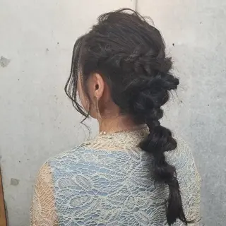 ヘアアレンジ 谷 結奈のヘアスタイル
