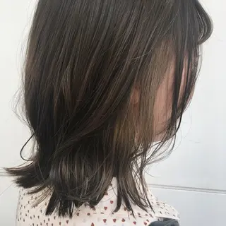 セミロング カラー RINA🧤 デザインとボブのヘアスタイル