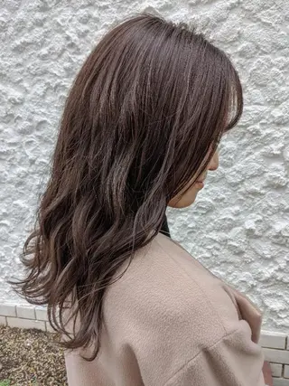 ミディアム カラー hair  salon Zöld.所属・KAIBORI ASUKAのヘアスタイル