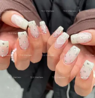 ネイル Shis_🦄shi 韓国風キラキラネイルのネイルデザイン