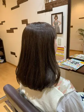 セミロング カラー サトウ シューイチのヘアスタイル
