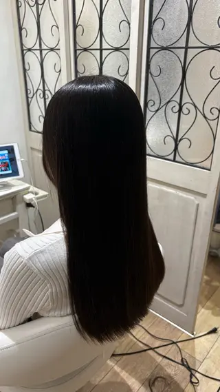 ロング カラー 似合わせ 顔周りYUUGAのヘアスタイル